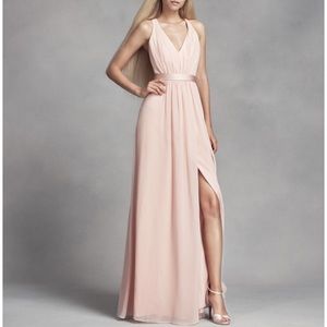 Dark Grey* Vera Wang chiffon dress